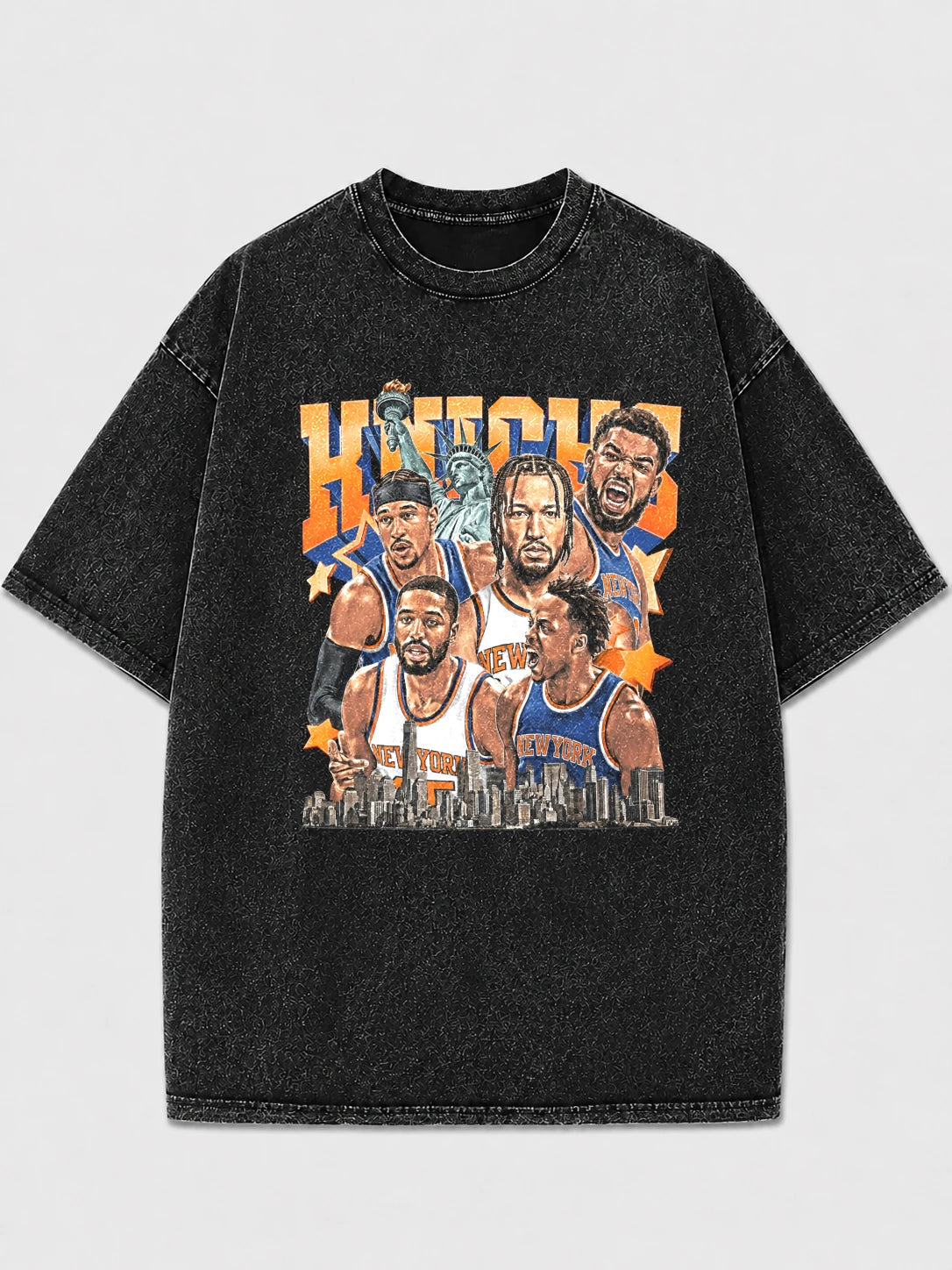 Vintage NYC basketball graphic t-shirt with oversized fit