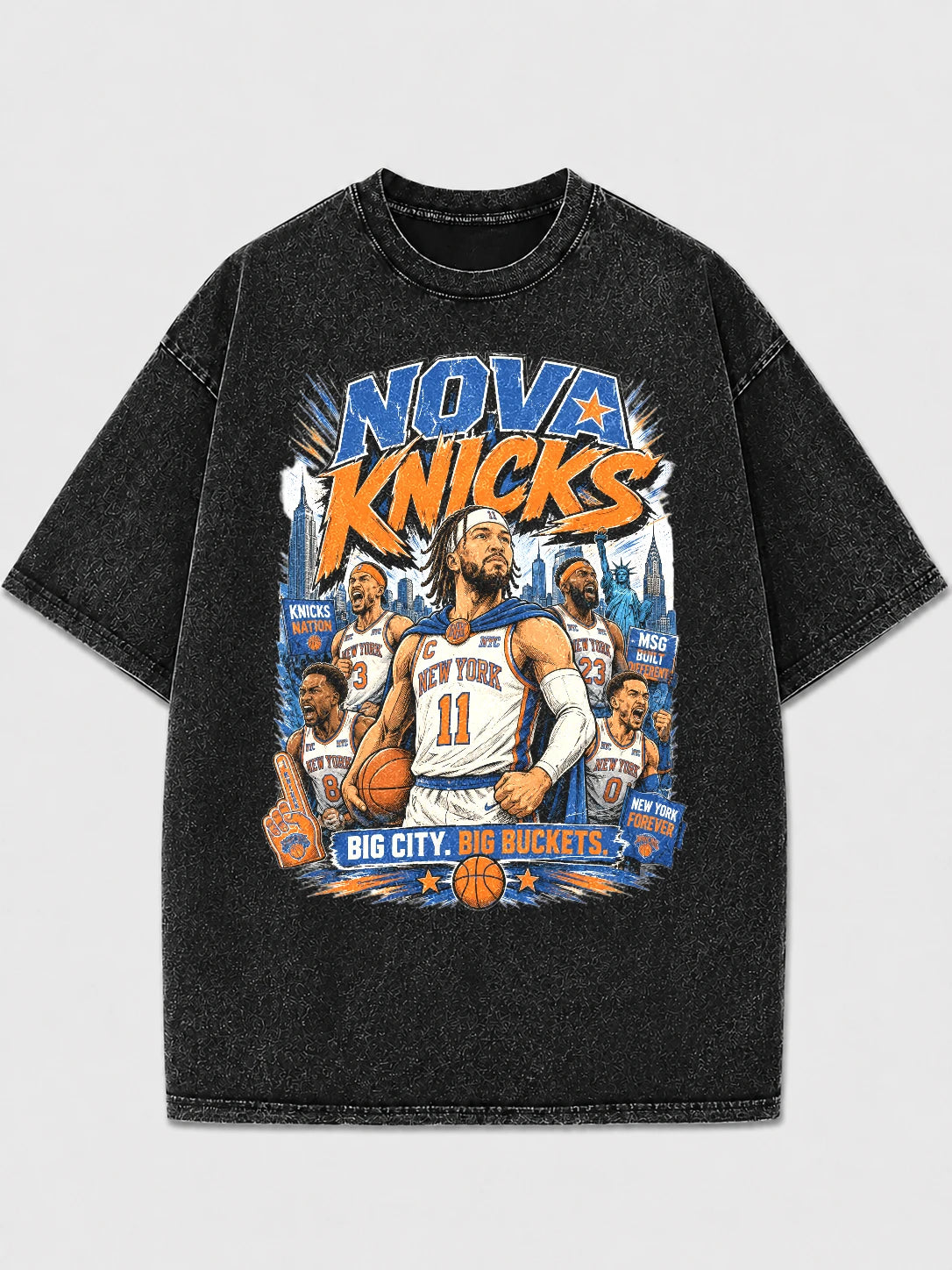 Nova Knicks oversized graphic t-shirt with vintage design