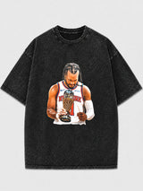 Vintage graphic basketball tee with a bold print