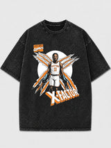X-Factor Graphic Tee with oversized fit and bold print