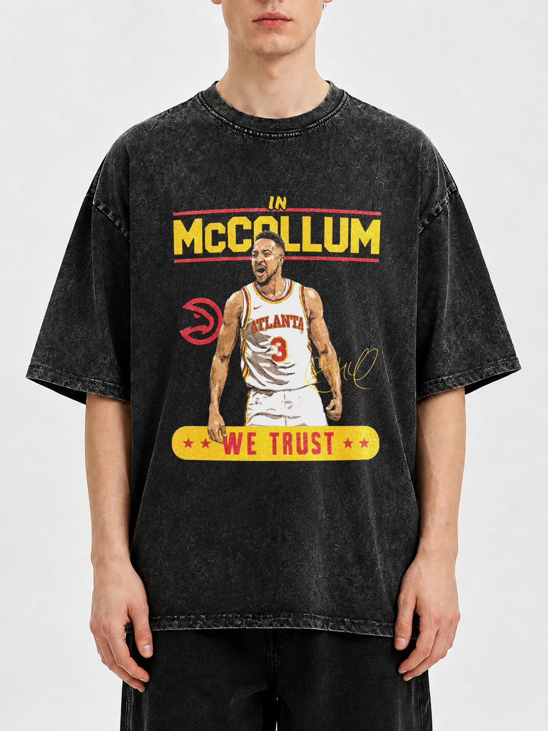 Vintage graphic tee featuring an Atlanta design with bold colors.