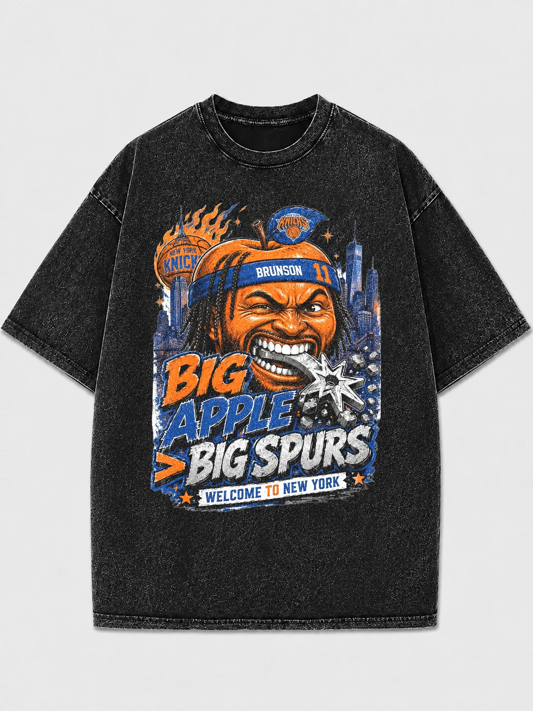 Vintage Big Apple graphic tee with bold design and relaxed fit