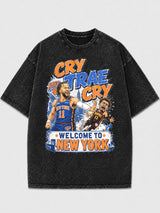Vintage graphic tee with 'Welcome to New York' design