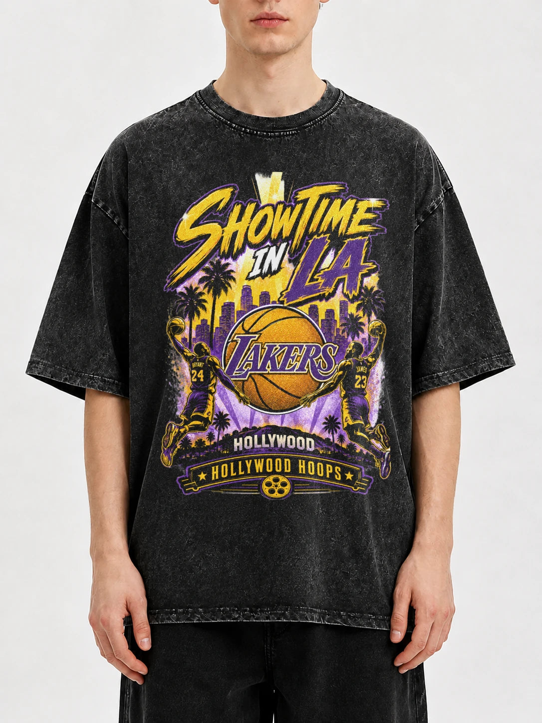LA Lakers vintage graphic t-shirt with bold design