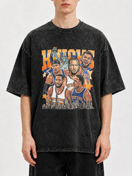 Vintage NYC basketball graphic t-shirt with oversized fit