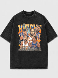 Vintage NYC basketball graphic t-shirt with oversized fit
