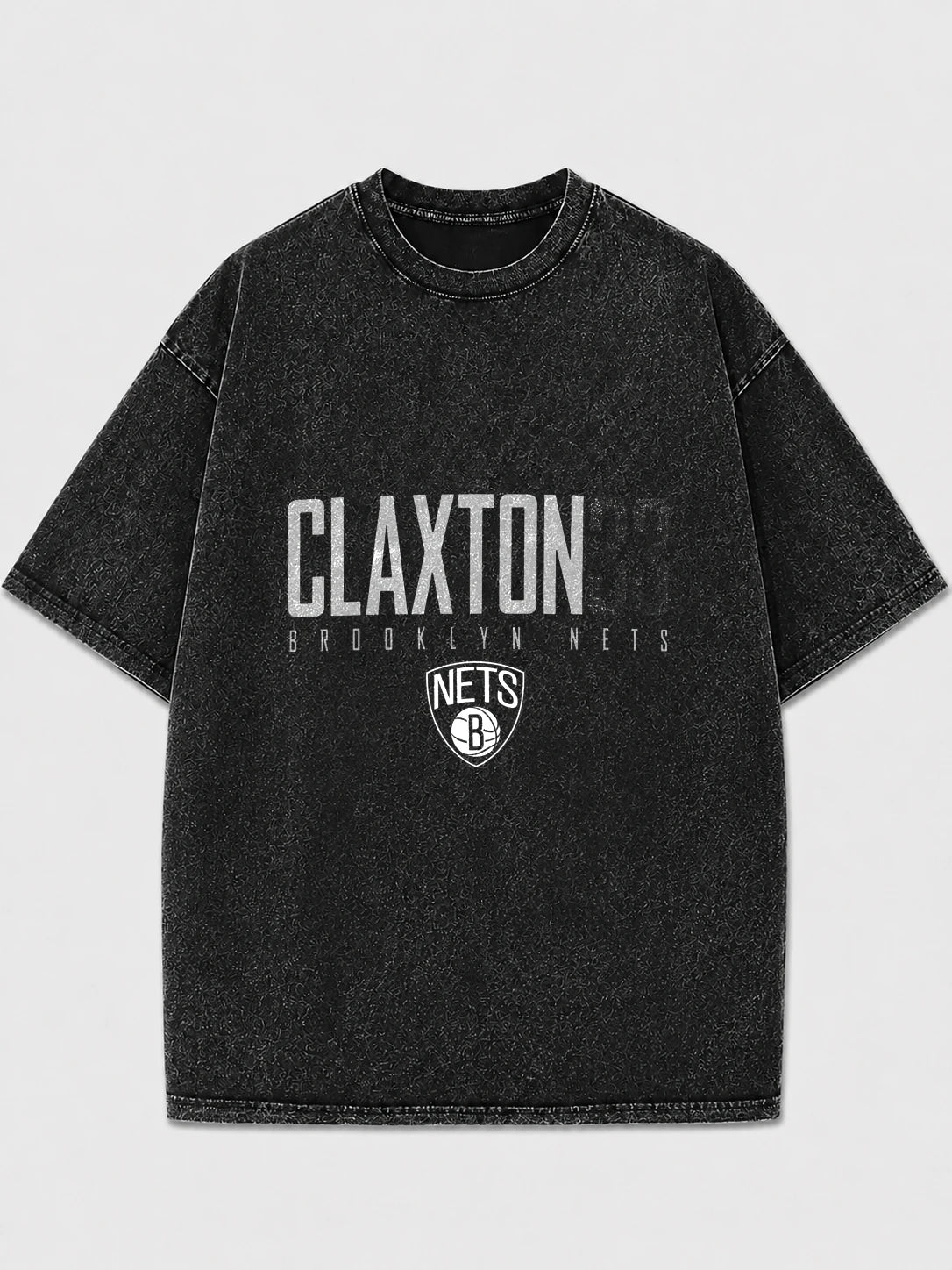 Brooklyn Nets Claxton Graphic Tee in black with graphic design