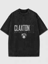Brooklyn Nets Claxton Graphic Tee in black with graphic design