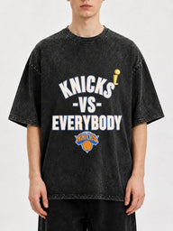 Vintage Knicks vs Everybody t-shirt with distressed look