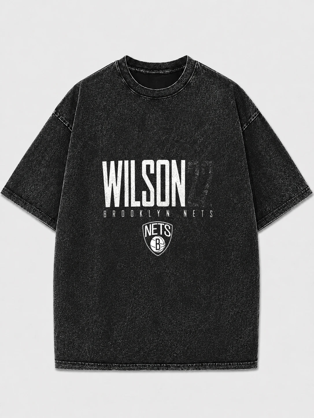 Brooklyn Nets Wilson oversized t-shirt with vintage wash and bold graphics