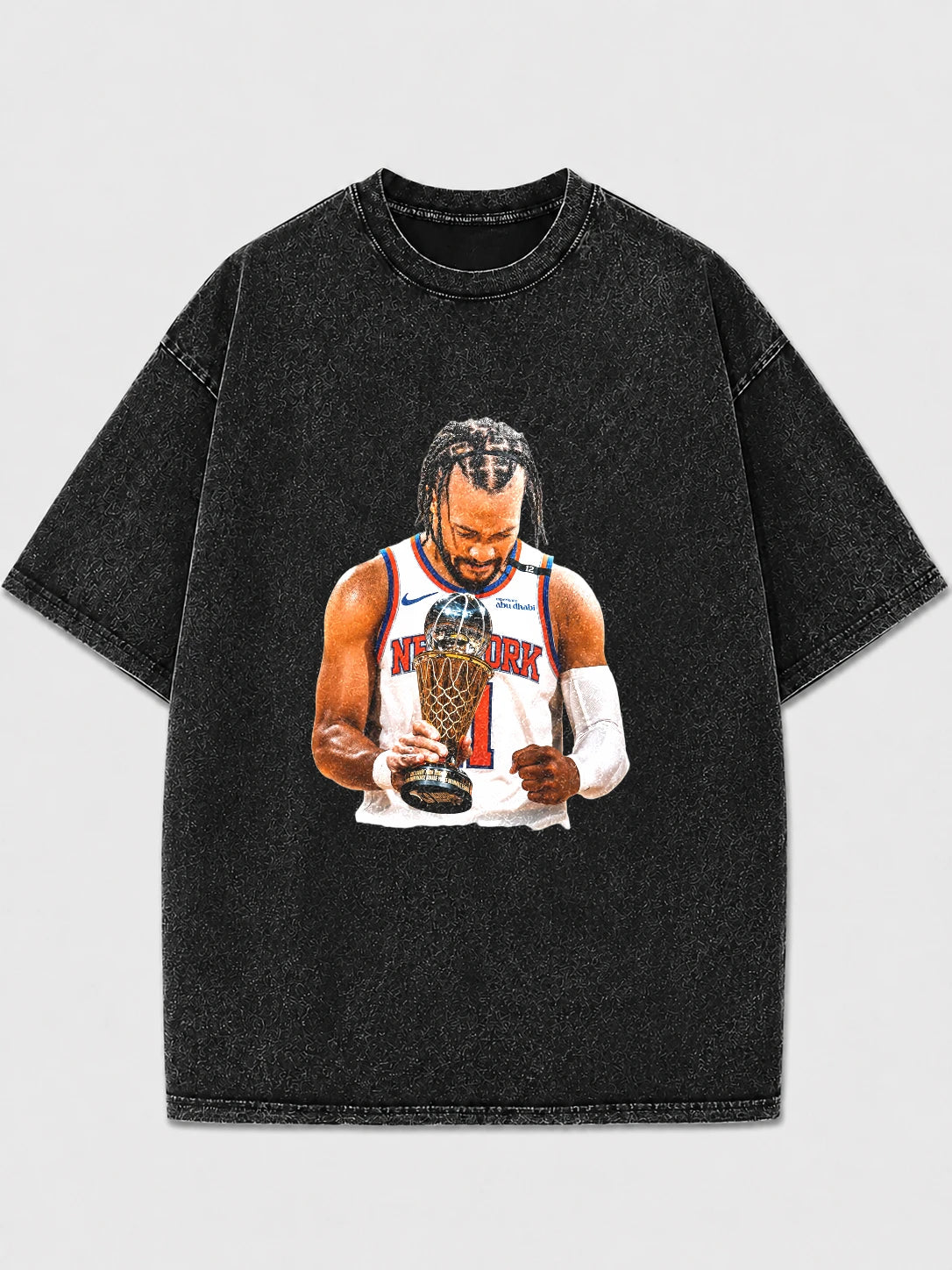Vintage graphic basketball tee with a bold print