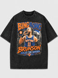 Brunson graphic tee in vintage black with bold print