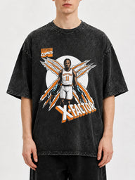 X-Factor Graphic Tee with oversized fit and bold print