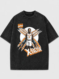 X-Factor Graphic Tee with oversized fit and bold print