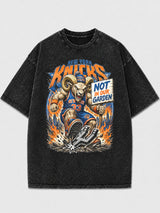 Vintage New York Knicks graphic tee with distressed finish