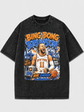 Bing Bong Brunson oversized graphic tee in black with vibrant design