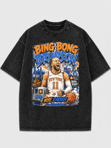 Bing Bong Brunson oversized graphic tee in black with vibrant design