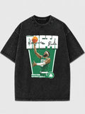 Vintage Boston Basketball T-Shirt with graphic design