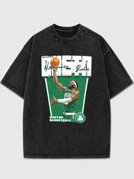 Vintage Boston Basketball T-Shirt with graphic design