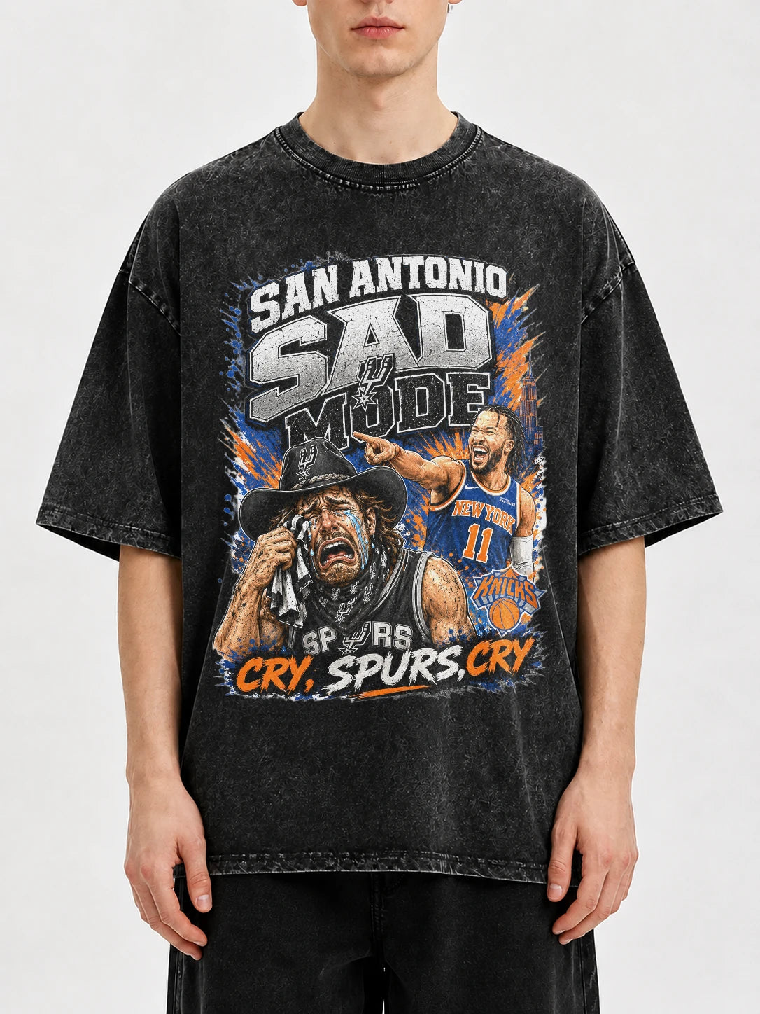 Vintage graphic tee featuring San Antonio Spurs design