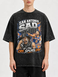Vintage graphic tee featuring San Antonio Spurs design