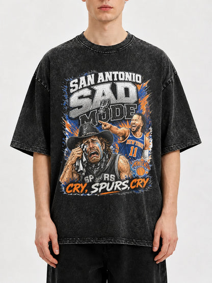 Vintage graphic tee featuring San Antonio Spurs design