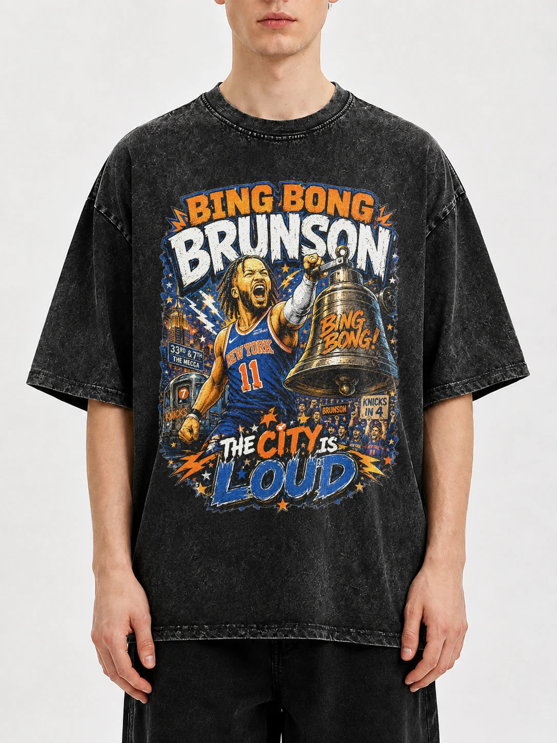 Bing Bong Brunson graphic tee with bold basketball design