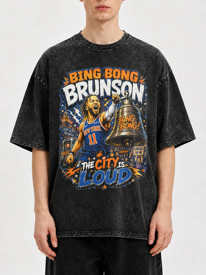 Bing Bong Brunson graphic tee with bold basketball design