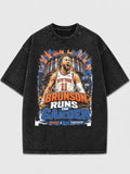 Brunson Runs the Garden oversized graphic tee in black