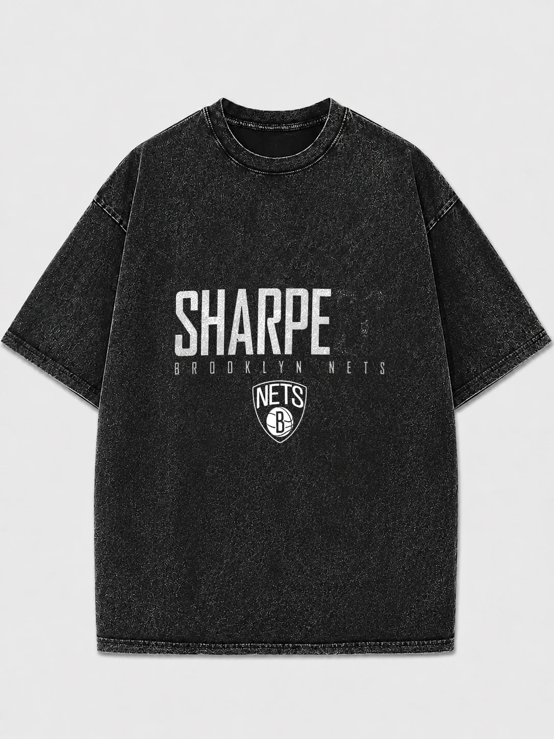 Brooklyn Nets oversized graphic t-shirt in black
