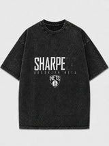 Brooklyn Nets oversized graphic t-shirt in black