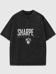 Brooklyn Nets oversized graphic t-shirt in black