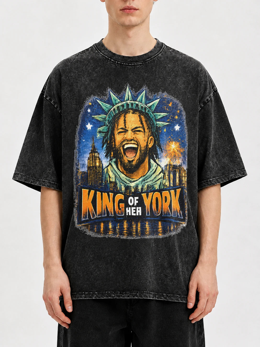 Vintage graphic tee with King of New York design