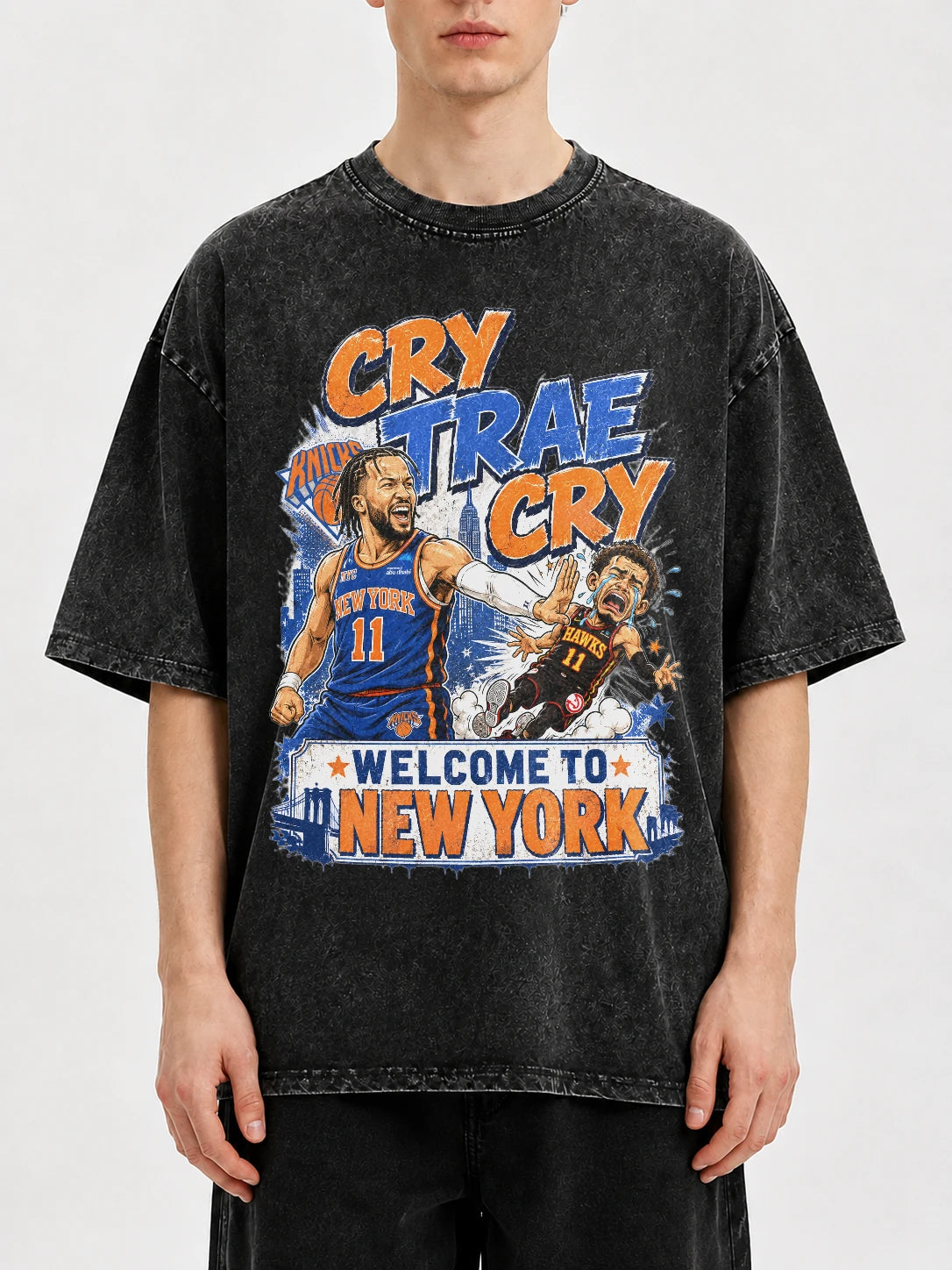 Vintage graphic tee with 'Welcome to New York' design